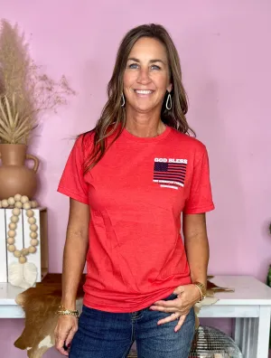 American Farmer Red Unisex Graphic Tee