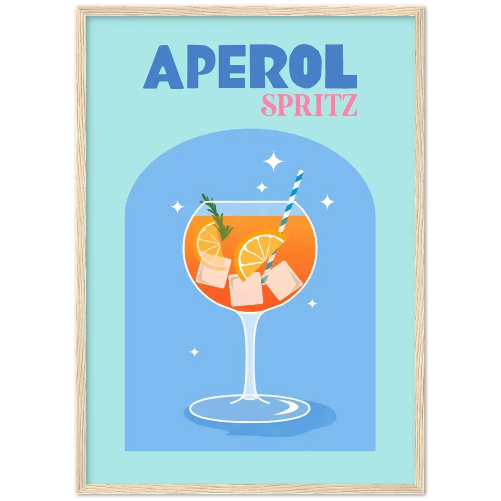 Aperol Spritz Retro Wall Art