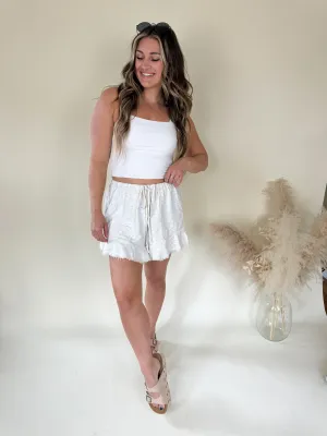 Auburn Ruffled Shorts