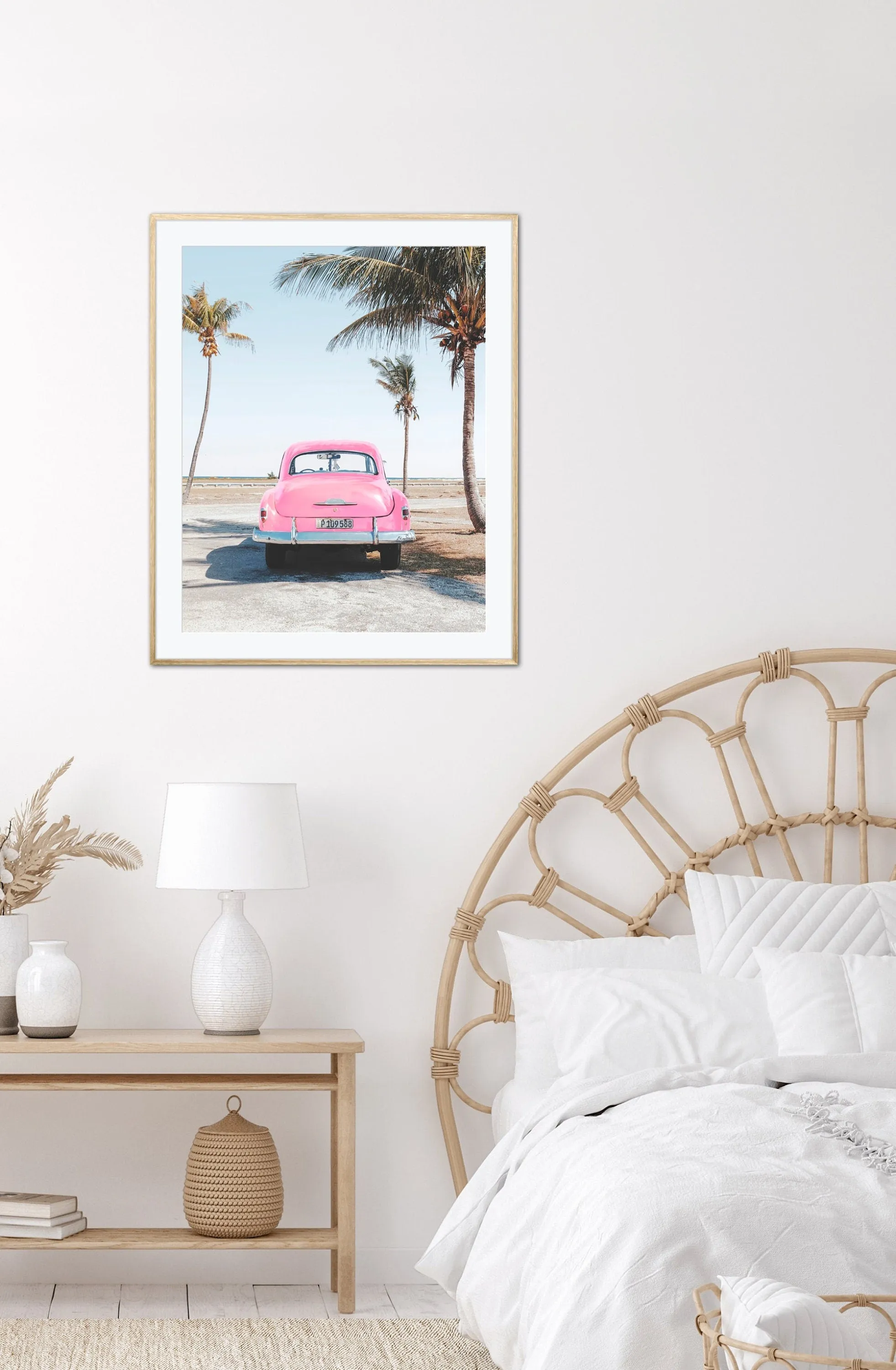 Beach Set Of 3 Tropical Prints INSTANT DOWNLOAD Art Prints, Coastal Wall Art, Pink Blue Beach Wall Art, Surfboard Print, Surfing Poster Pastel