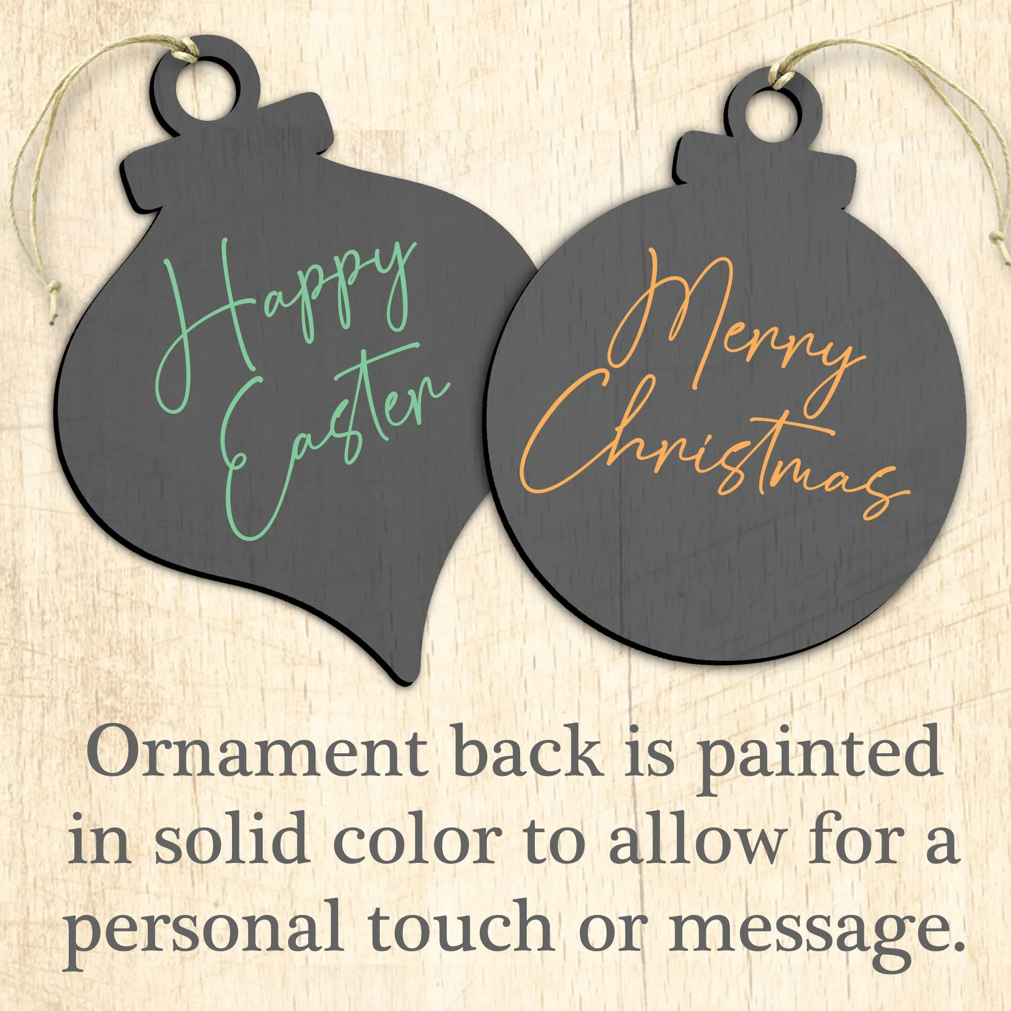 Beach Themed Ornaments - Hippie Van Wooden Ornaments by G.Debrekht | Coastal Holiday Decor - 8688203