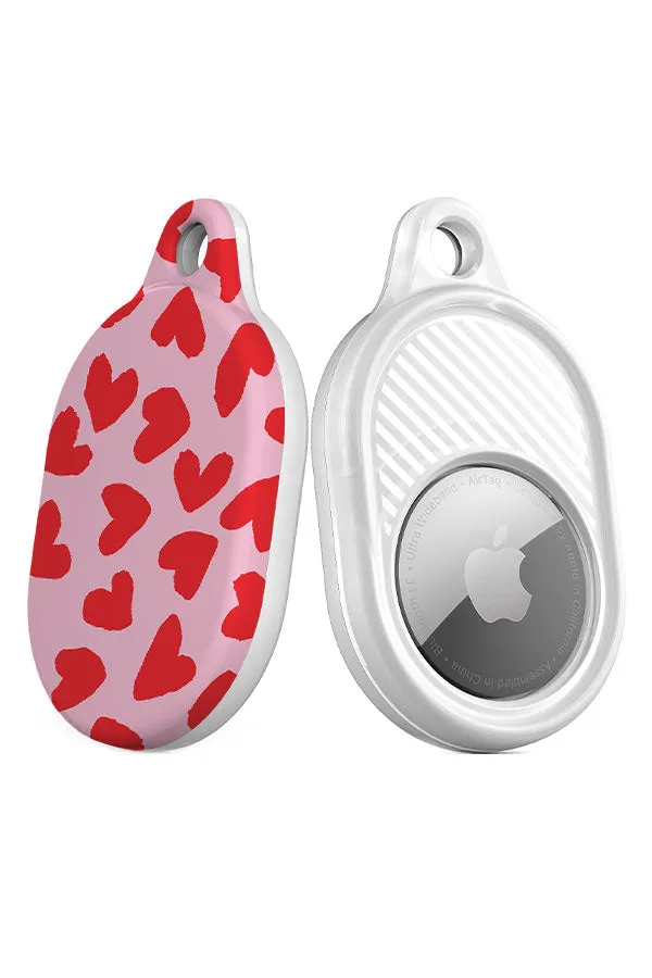 Big Hearts AirTag Case (Pink)