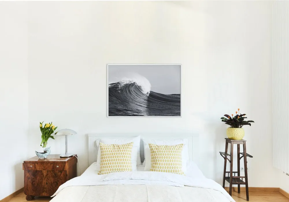 Black And White Wave Poster PRINTABLE ART, Modern Coastal Wall Art, Outer Banks Art, Beachy Wall Art, Posters Black And White, Serene