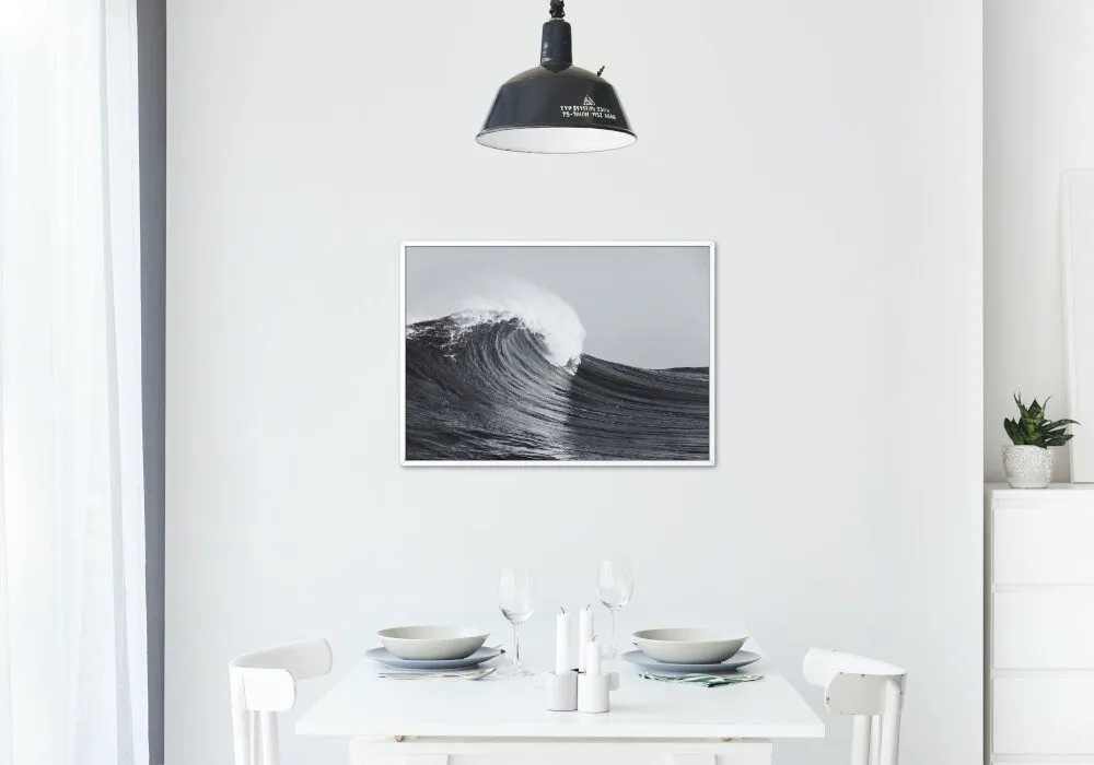 Black And White Wave Poster PRINTABLE ART, Modern Coastal Wall Art, Outer Banks Art, Beachy Wall Art, Posters Black And White, Serene