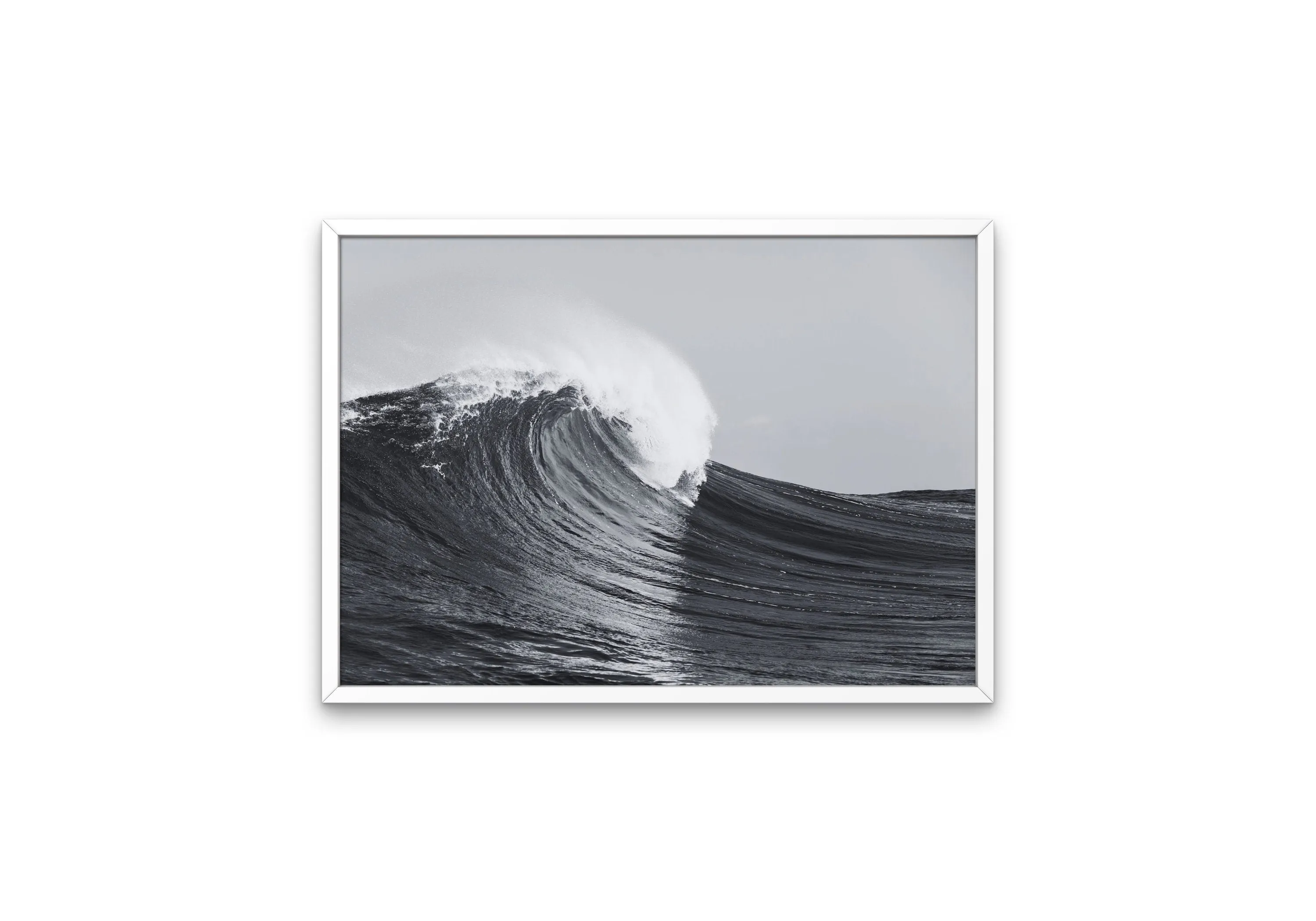 Black And White Wave Poster PRINTABLE ART, Modern Coastal Wall Art, Outer Banks Art, Beachy Wall Art, Posters Black And White, Serene
