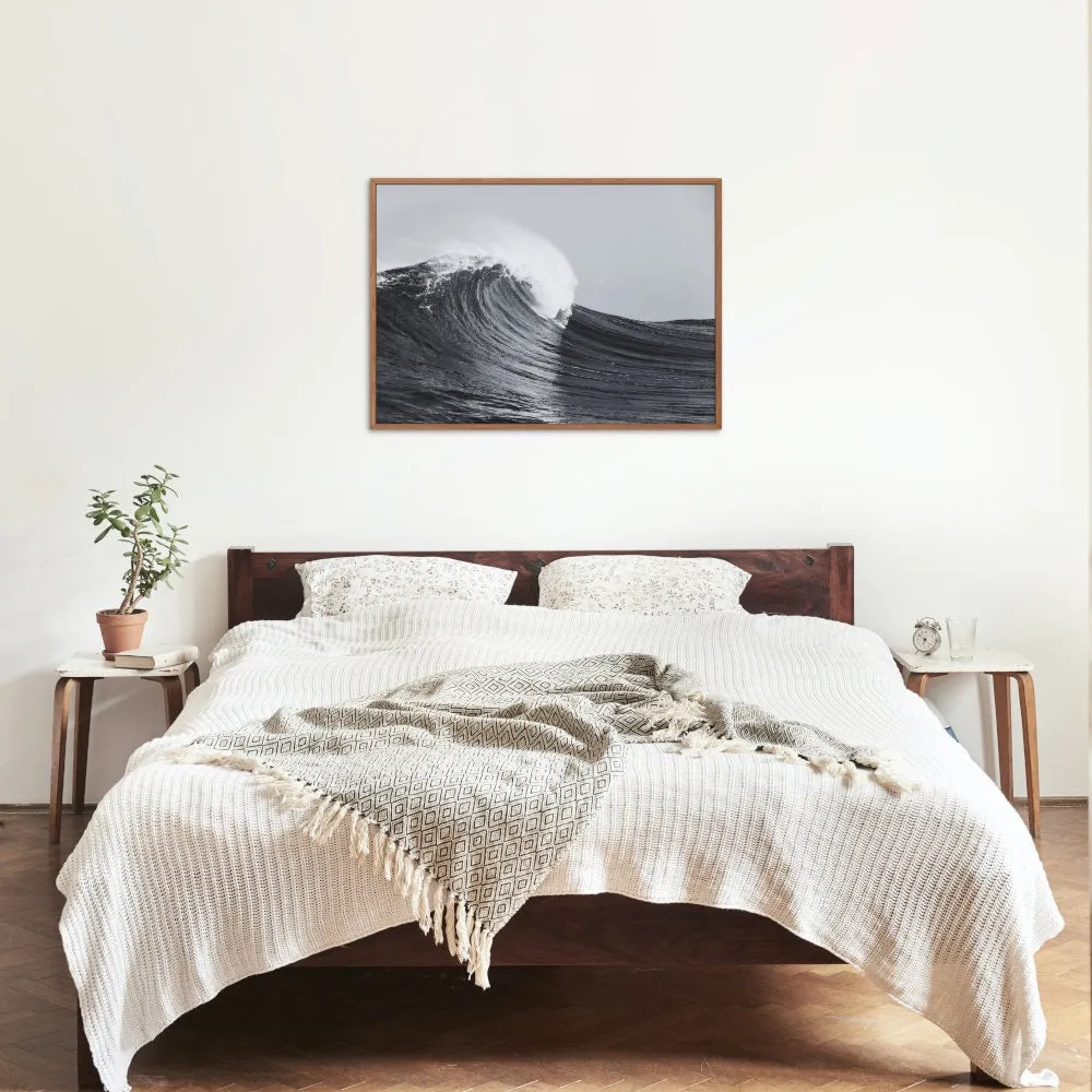 Black And White Wave Poster PRINTABLE ART, Modern Coastal Wall Art, Outer Banks Art, Beachy Wall Art, Posters Black And White, Serene