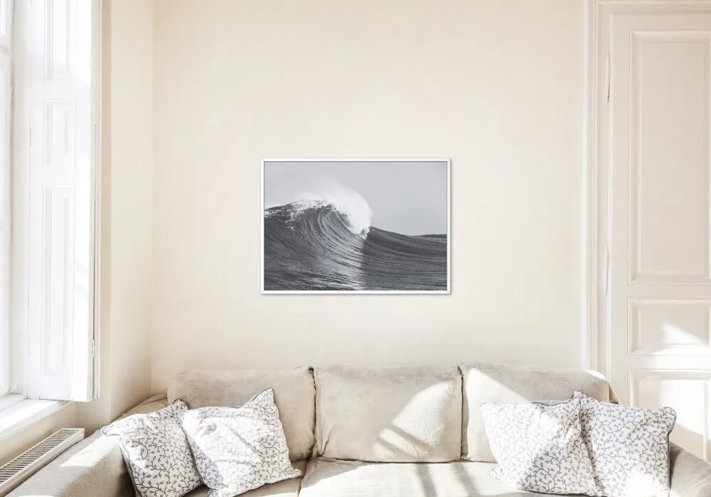 Black And White Wave Poster PRINTABLE ART, Modern Coastal Wall Art, Outer Banks Art, Beachy Wall Art, Posters Black And White, Serene