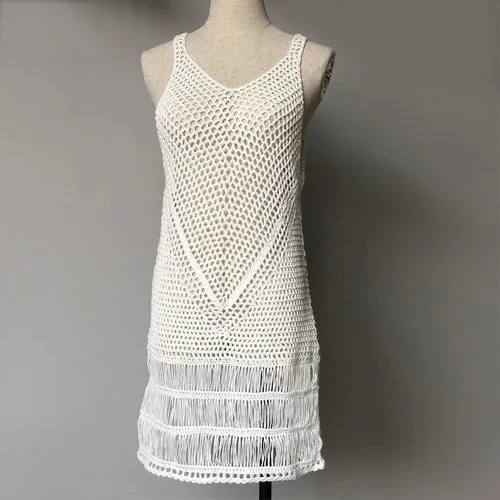 Bohemian Multi Color-Blocked Short Dress Casual