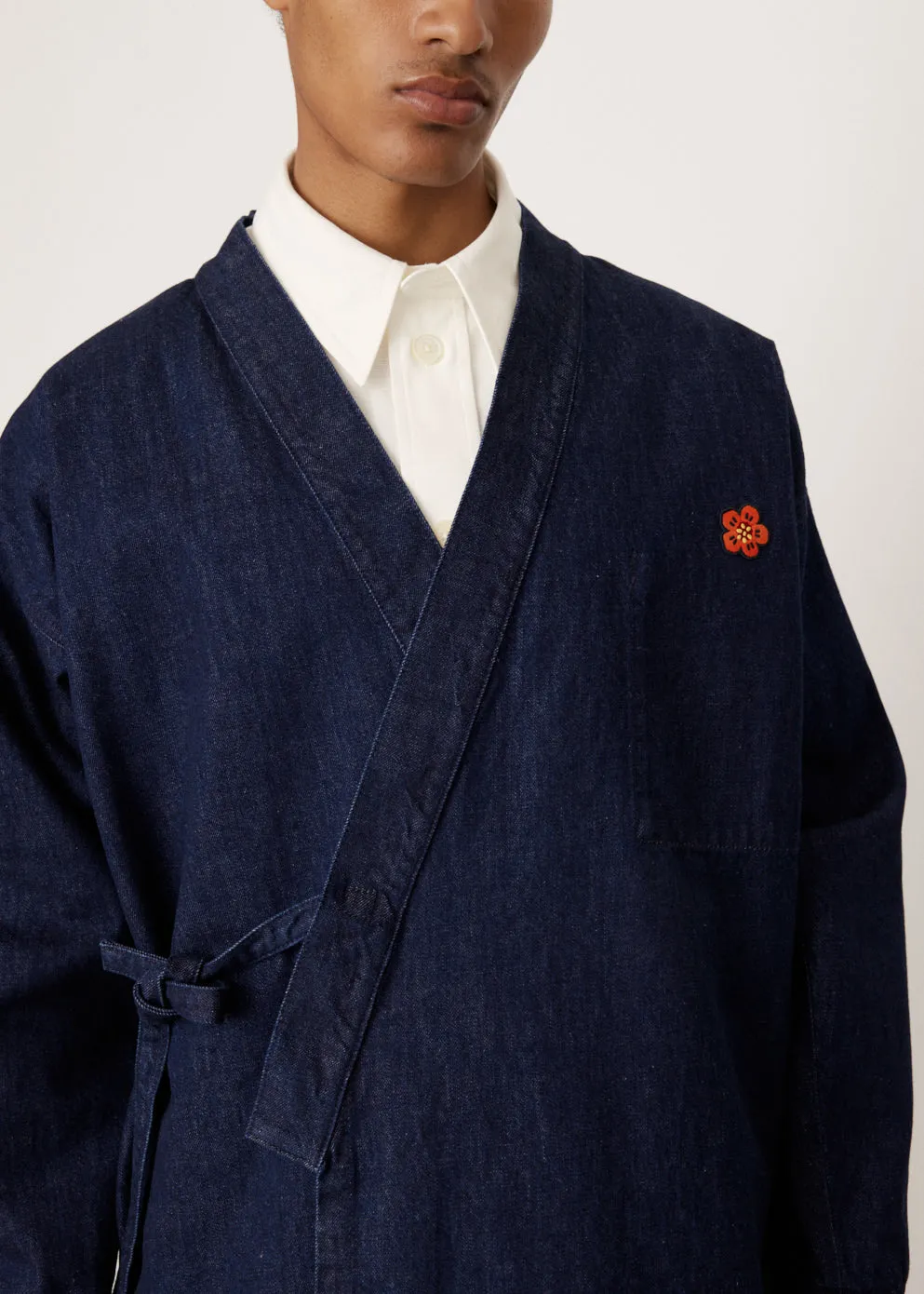 Boke Crest Denim Kimono