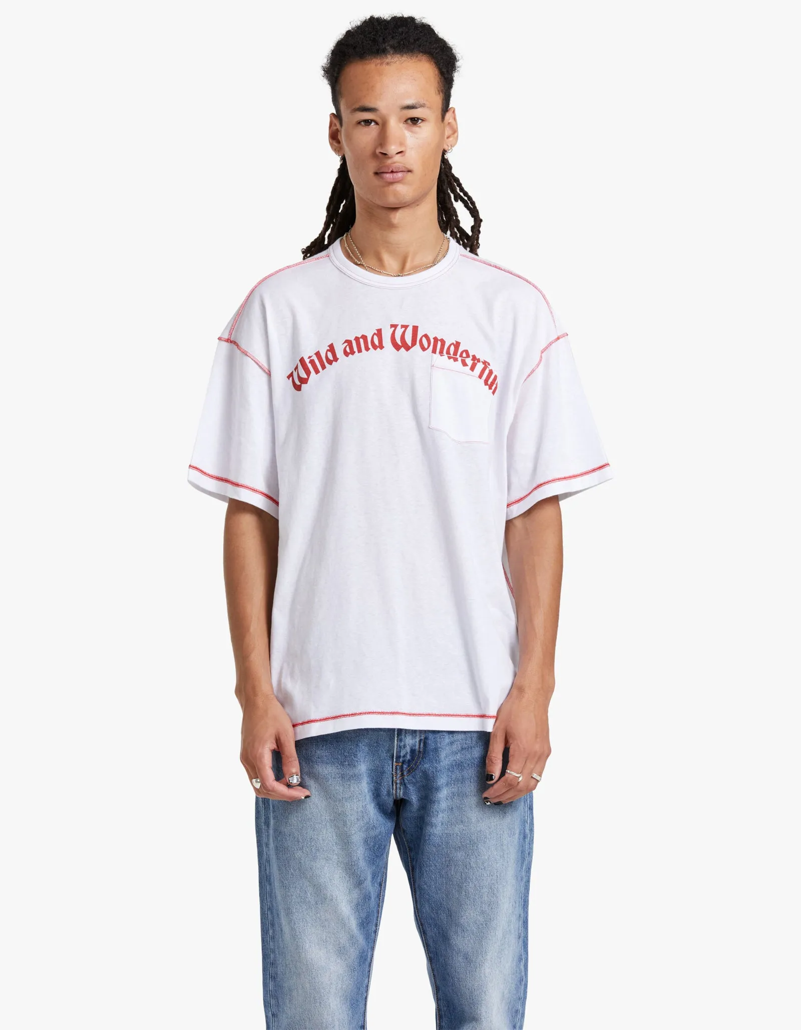 Box Pocket Tee - White