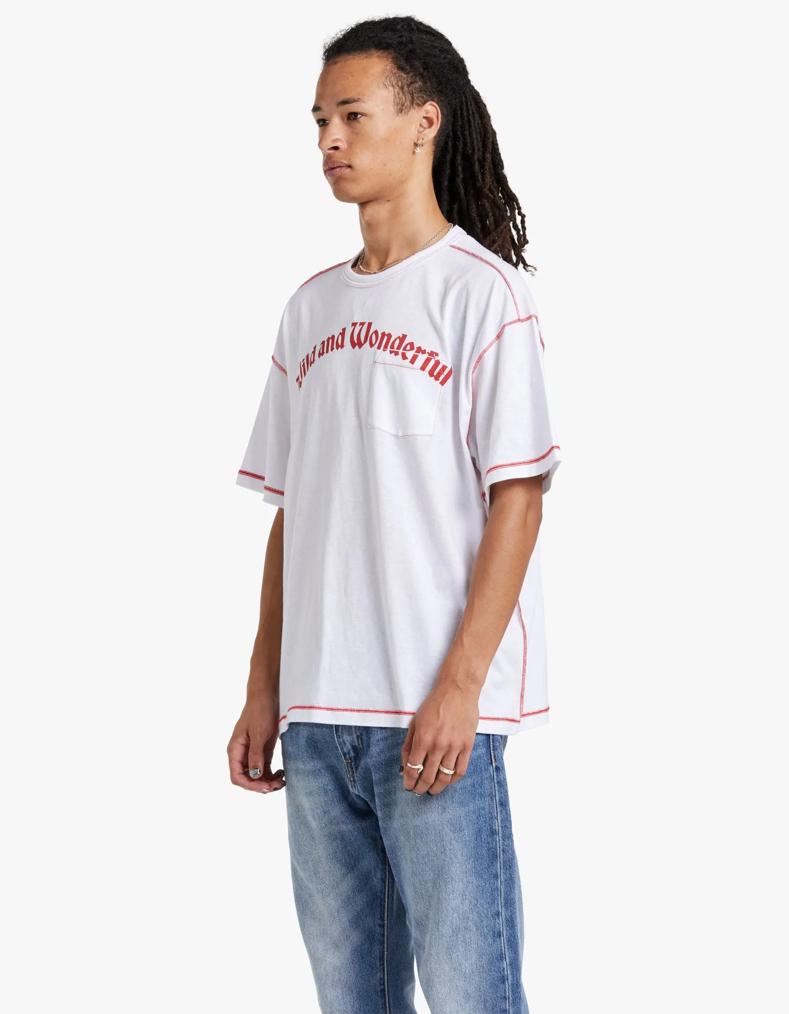 Box Pocket Tee - White