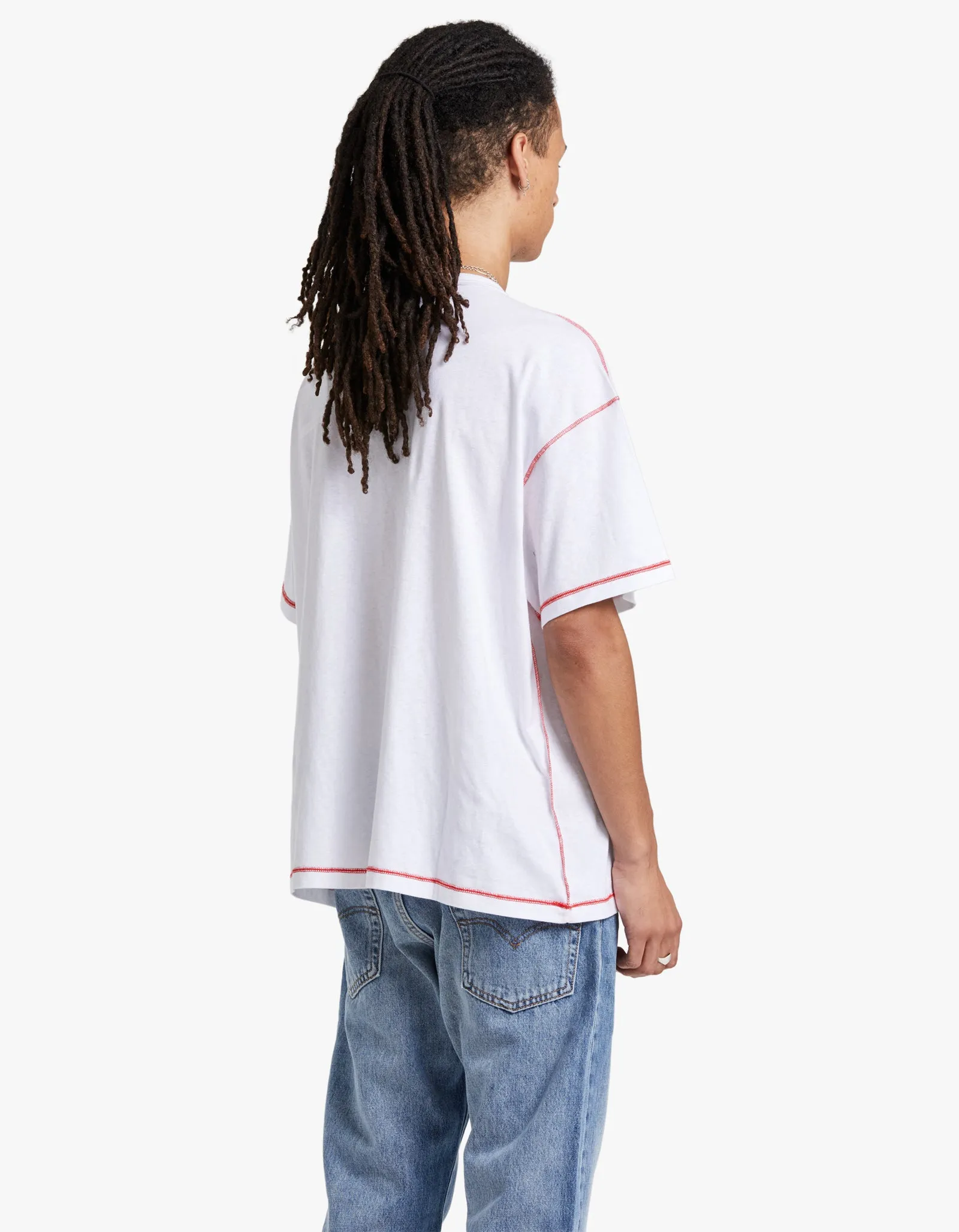 Box Pocket Tee - White