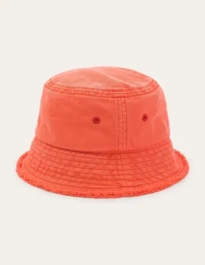 Bucket Hat-Mandarin red