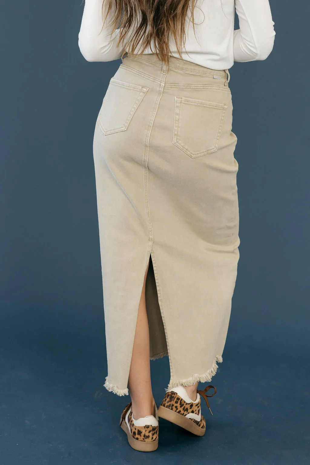 Carsen Demin Skirt-Sand