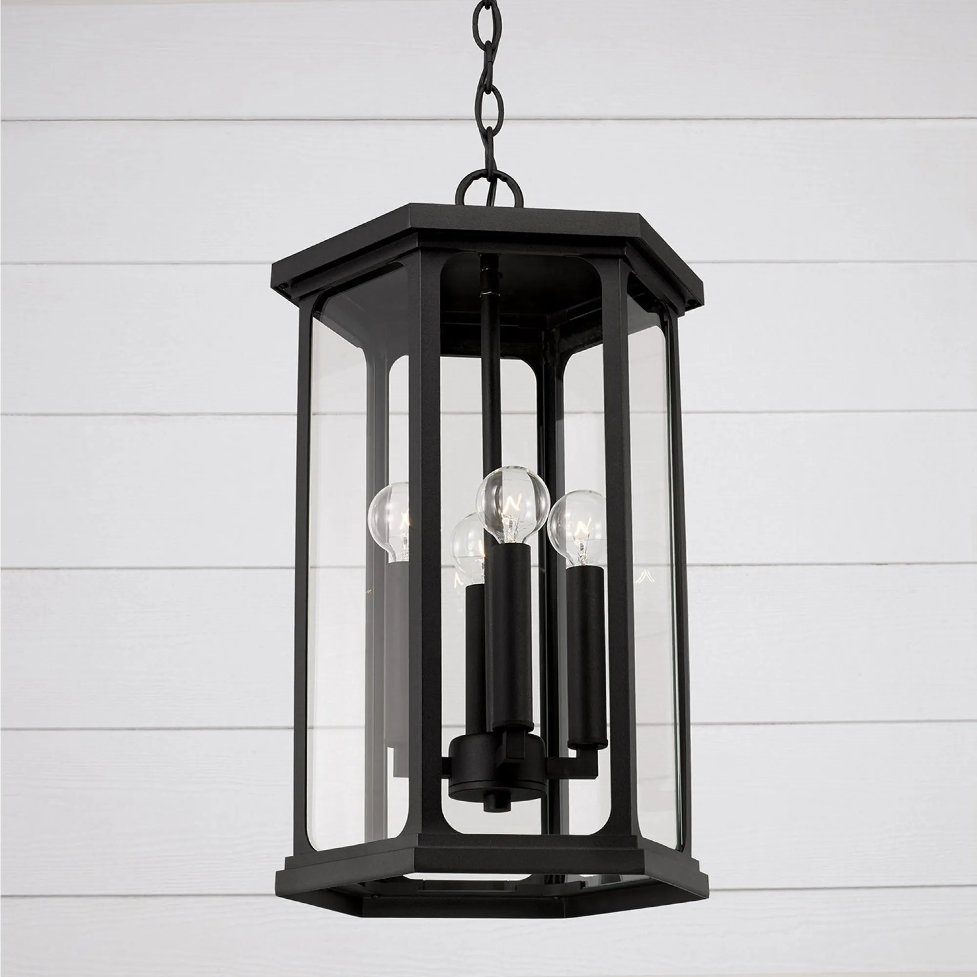 Charleston Coastal Outdoor Pendant - Black