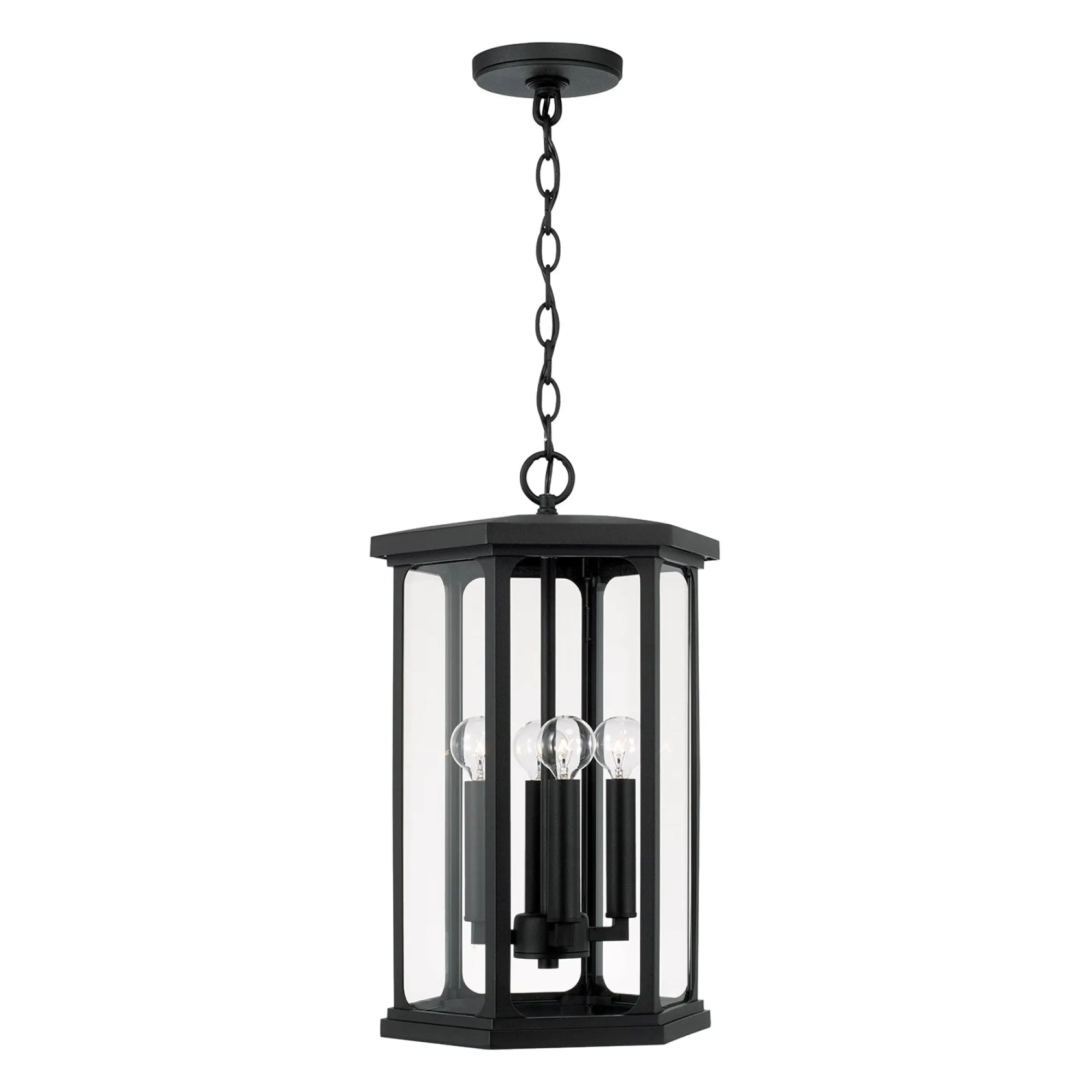 Charleston Coastal Outdoor Pendant - Black