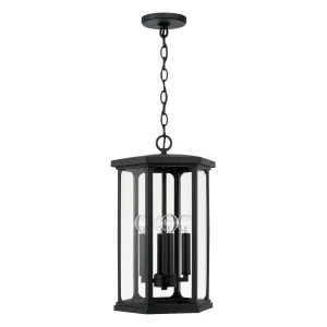 Charleston Coastal Outdoor Pendant - Black
