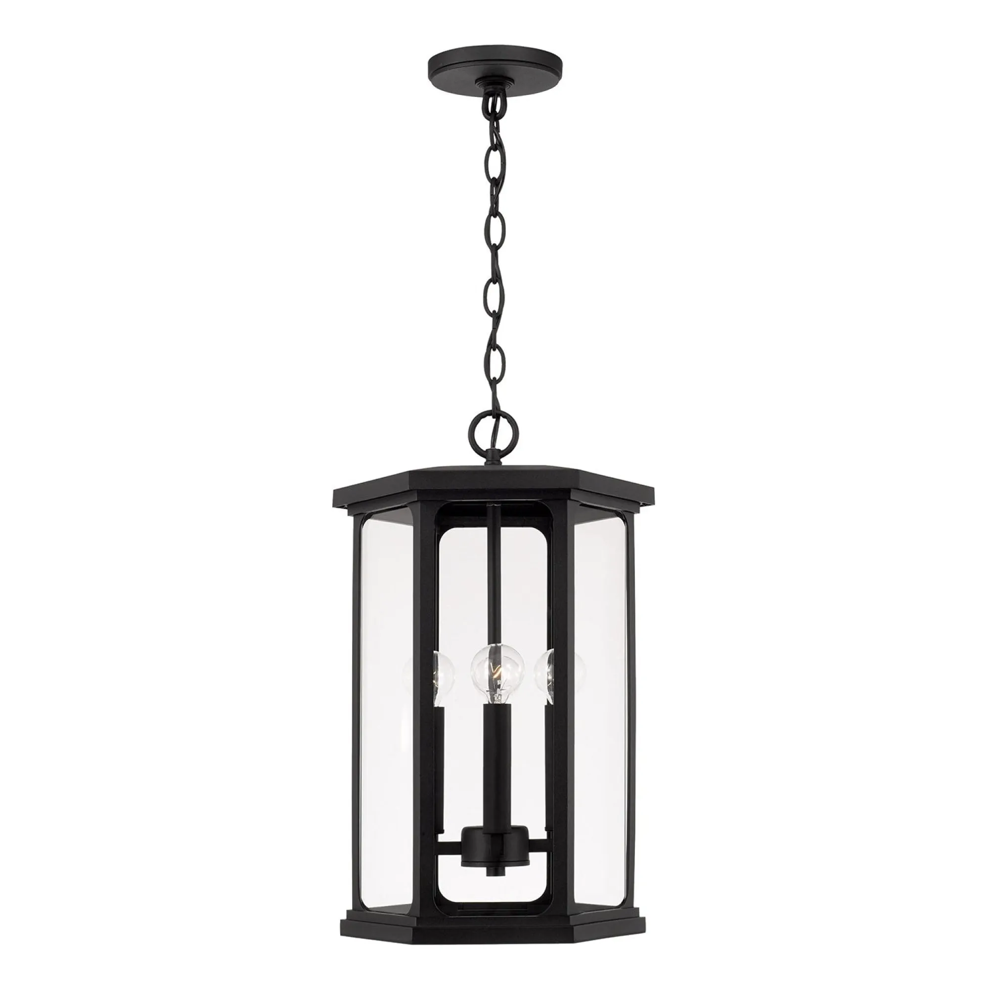 Charleston Coastal Outdoor Pendant - Black