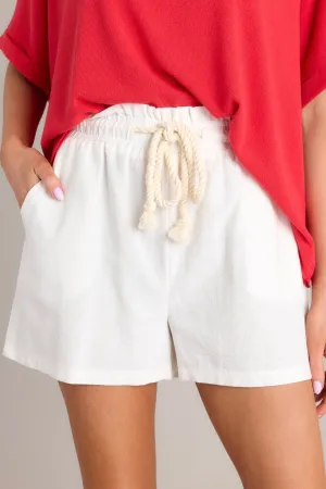 Coastal Cascade Ivory Shorts
