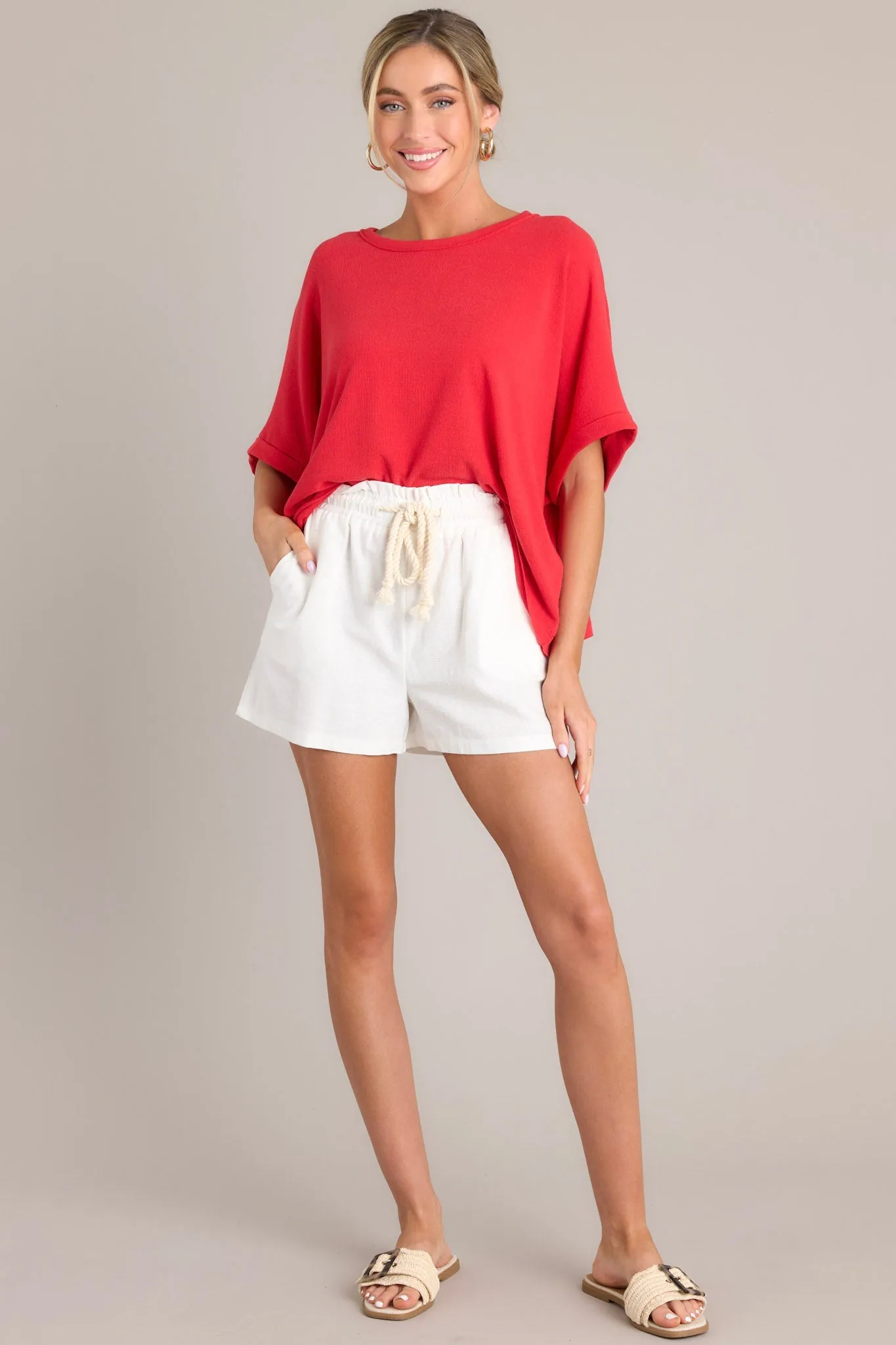 Coastal Cascade Ivory Shorts