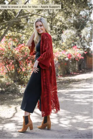 Delilah Lace Kimono