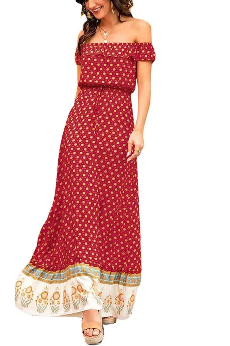 Dunnmall Bohemian Short Sleeve Dress(3 colors)