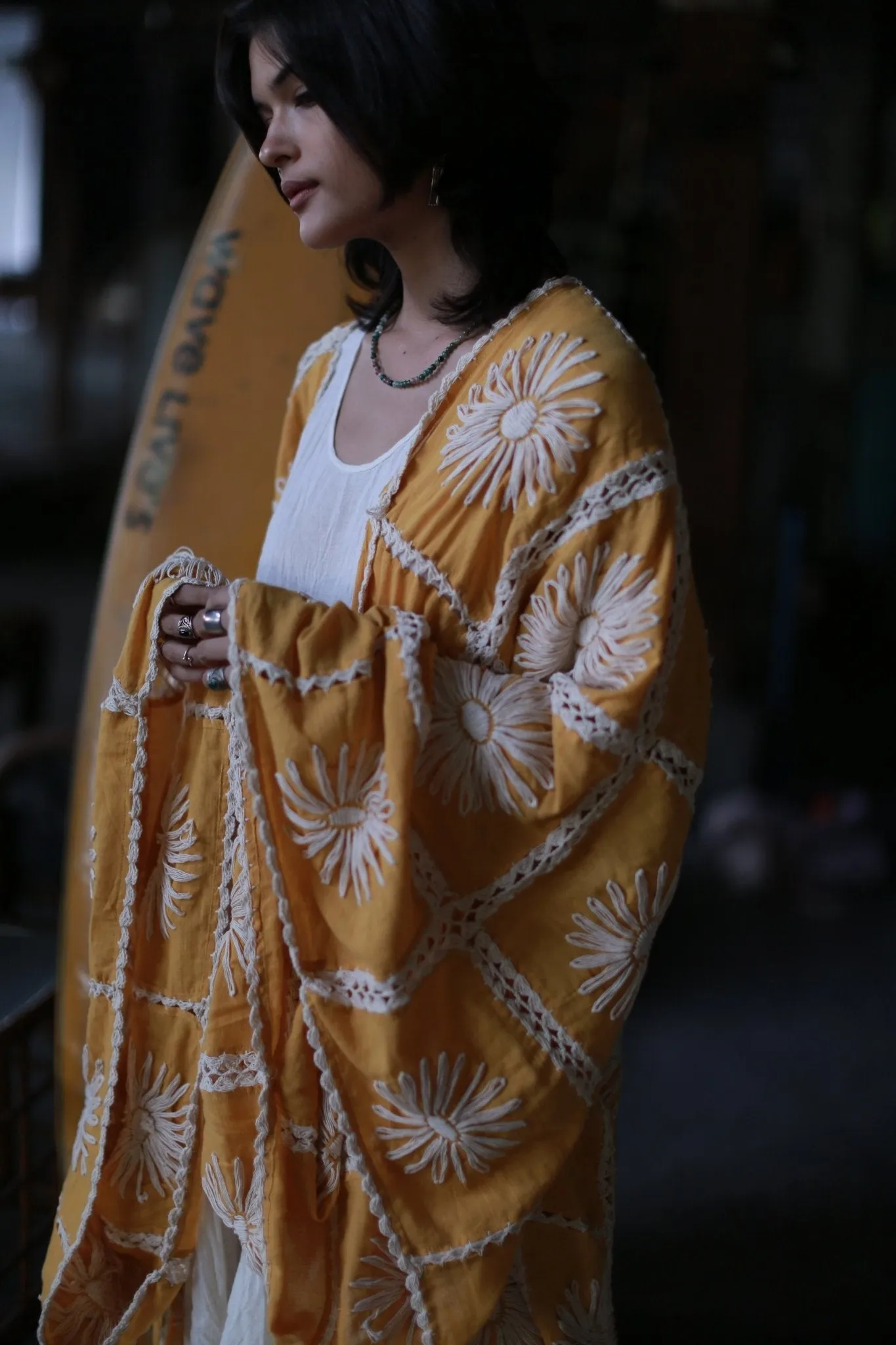EMBROIDERED KIMONO DUSTER MAIGRET