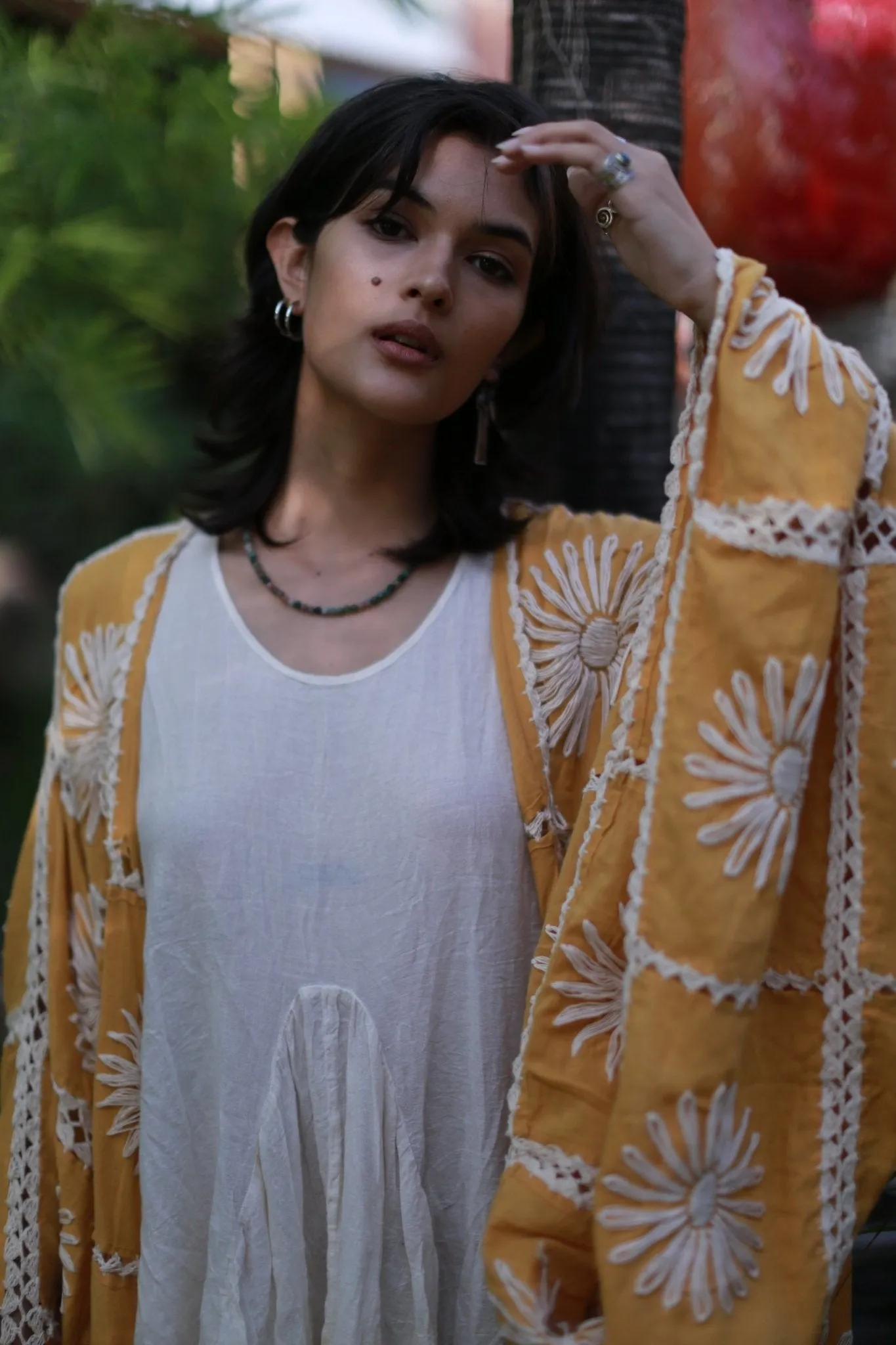 EMBROIDERED KIMONO DUSTER MAIGRET