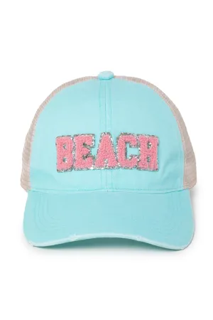 FWCAPM5203 - Beach Chenille Emb Cotton Hat