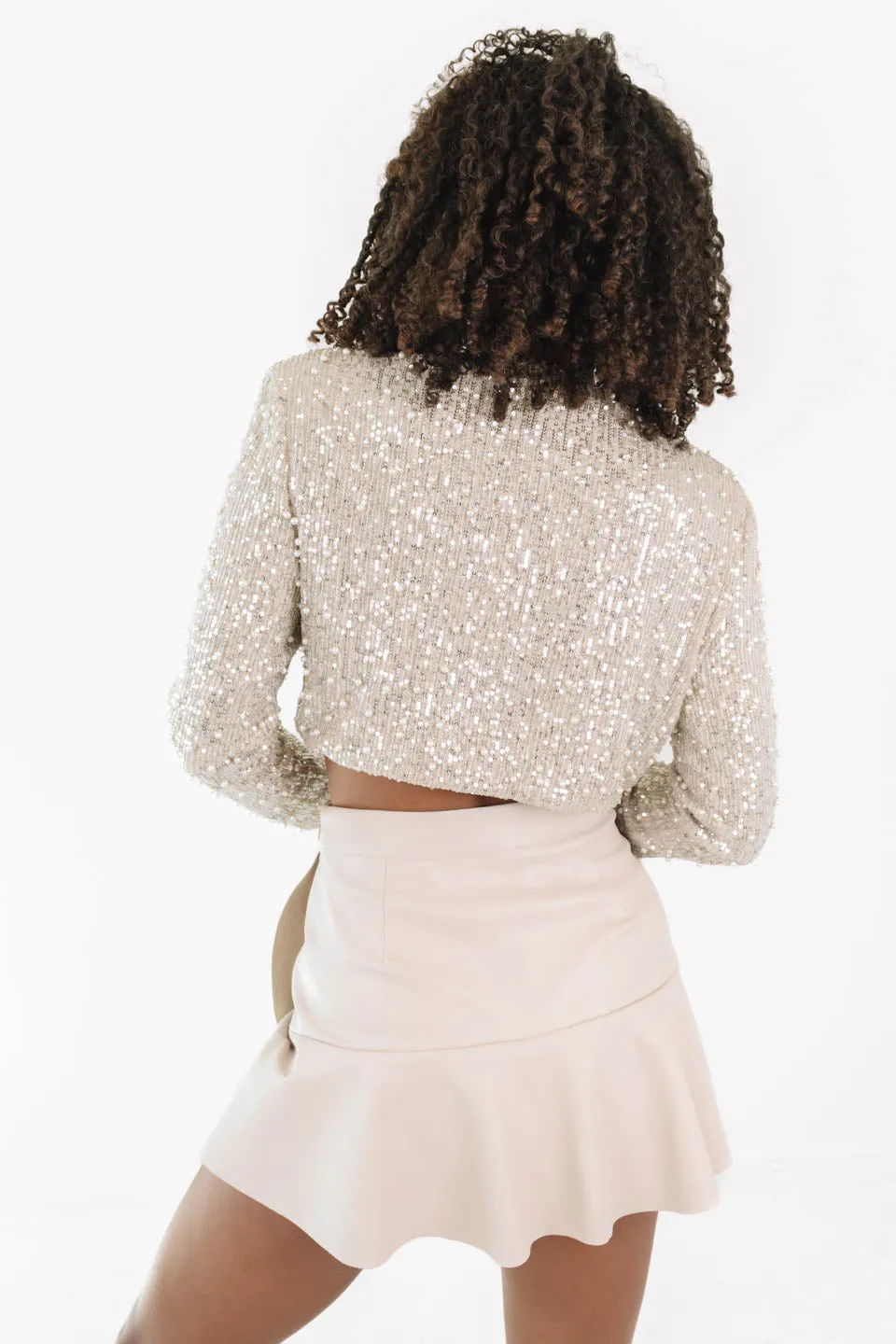 Glitz And Glam Top - Champagne
