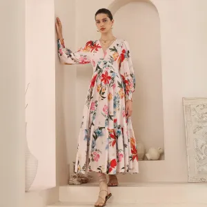 Jenae Maxi Dress (Floral)