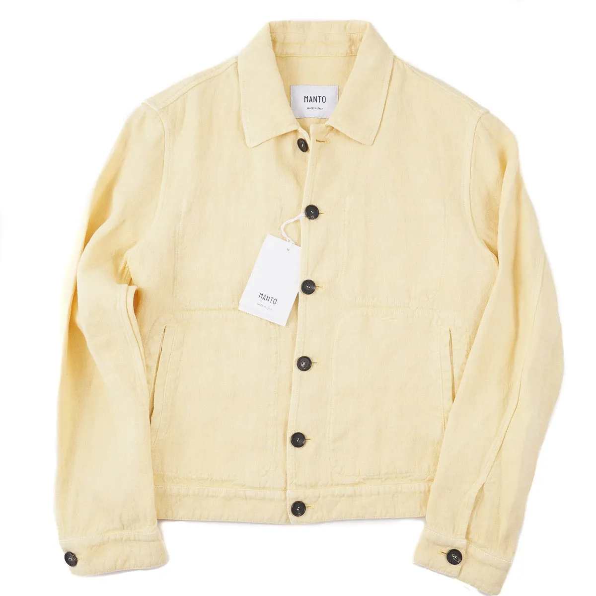 Manto 'Strozzi' Linen Blouson Jacket
