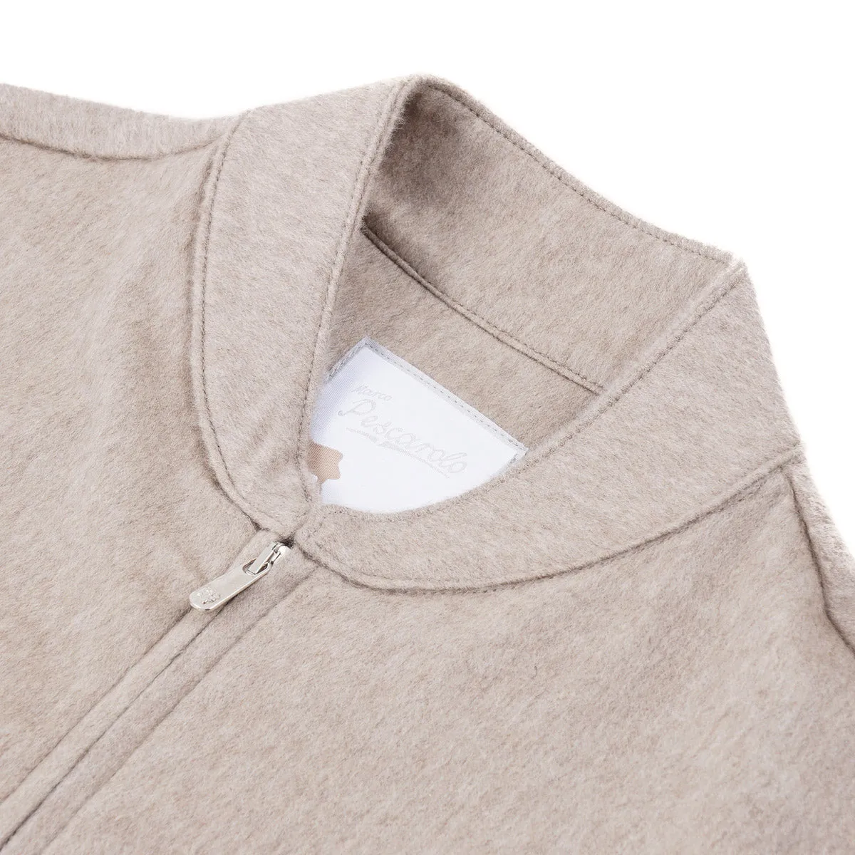 Marco Pescarolo Cashmere Jacket with Baseball Collar