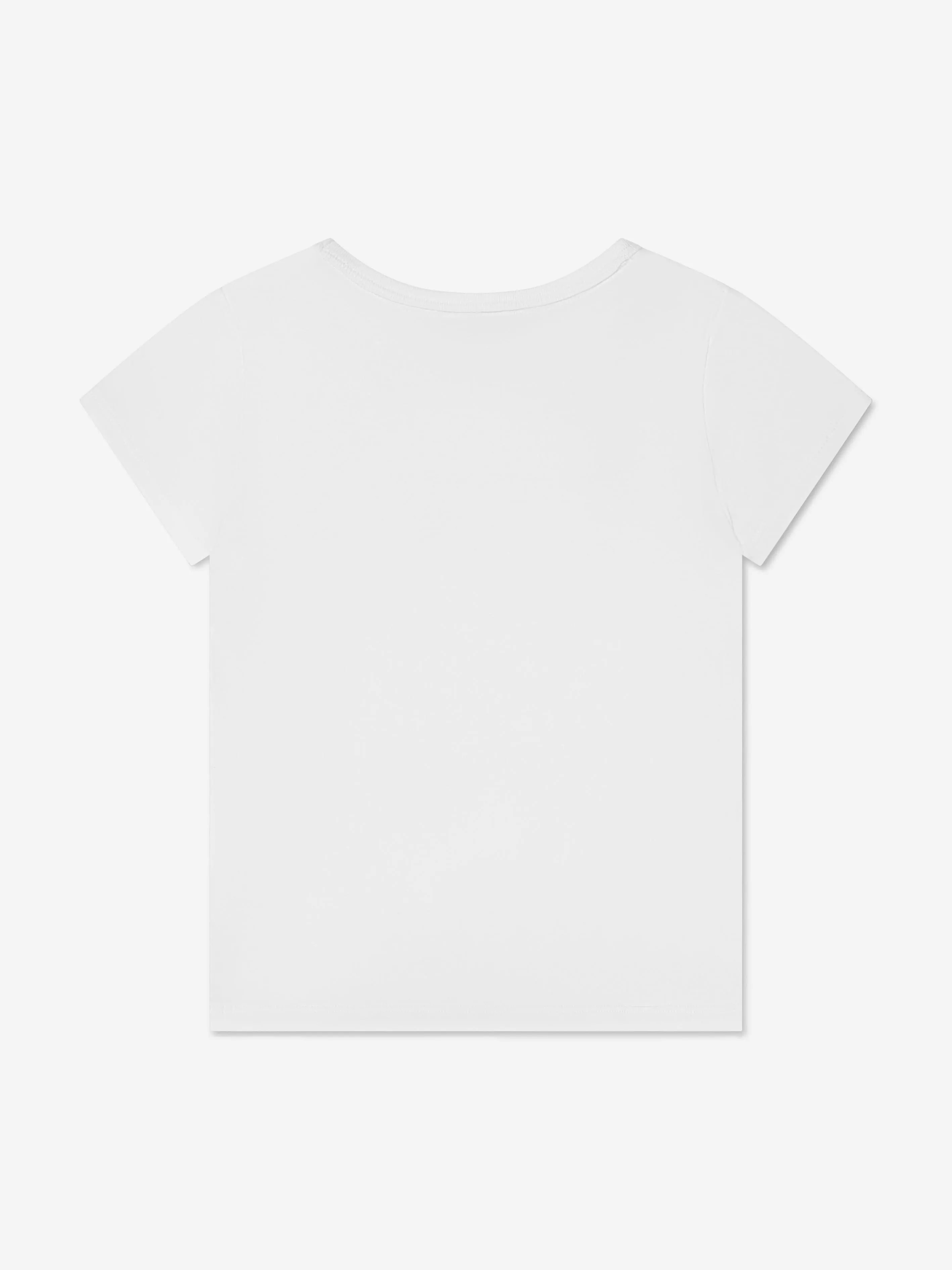 Michael Kors Girls Sequin Heart Logo T-Shirt in White