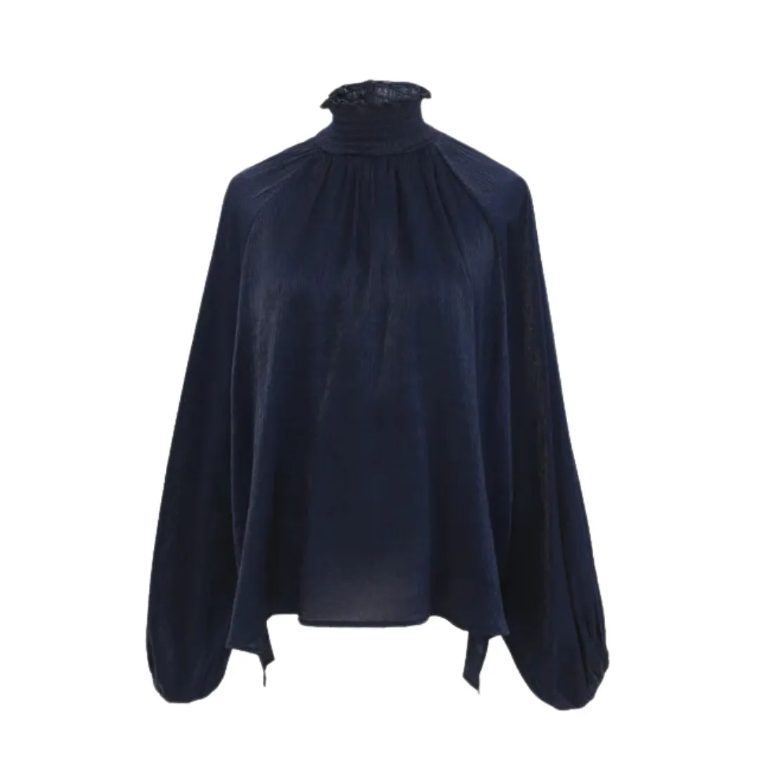 Nika Blouse (Marine Blue)