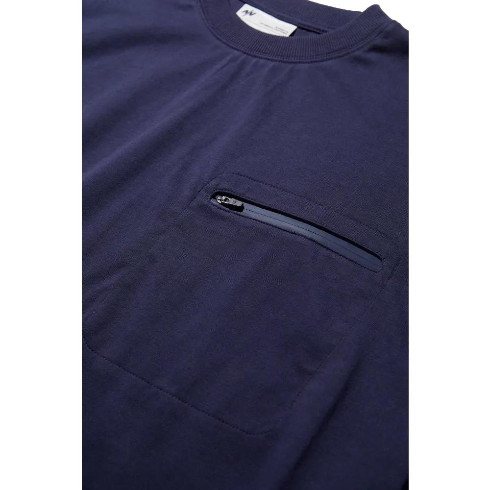 NINE POINT NINE BREEZE TECH POCKET SS TEE-BLACK