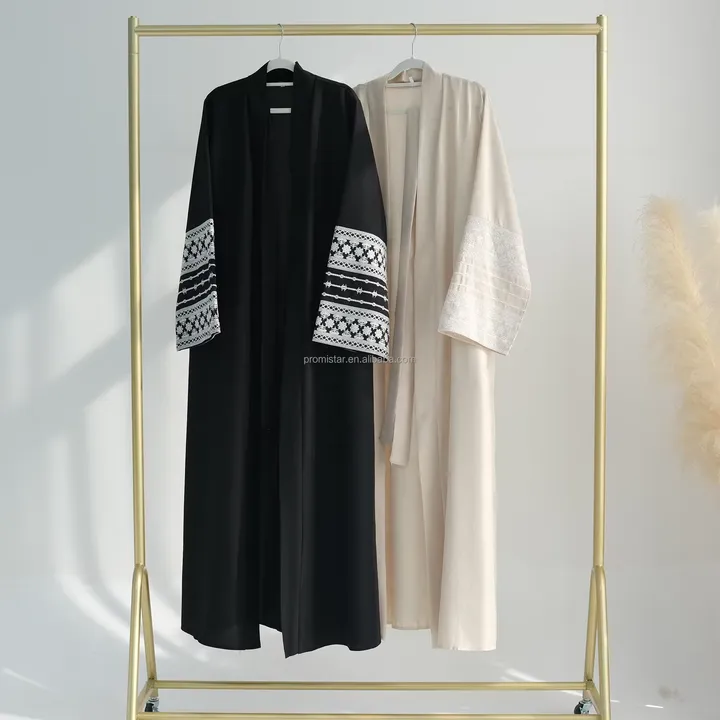 PROMISTAR Oversized Embroidered-عباية بروميستار كبيرة