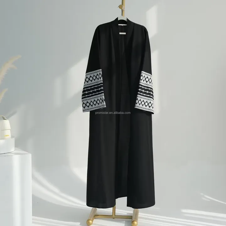 PROMISTAR Oversized Embroidered-عباية بروميستار كبيرة