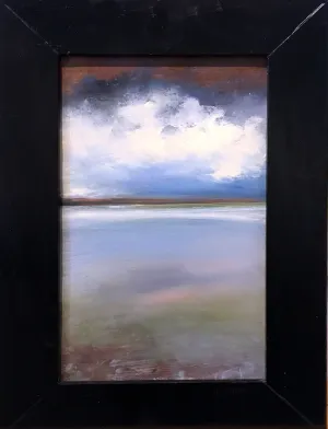 "Water's Edge" by Michael Marrinan - Transitional Coastal Oil Painting