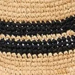 RITA RIBBON HAT | NATURAL BLACK