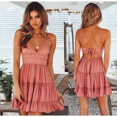 Summer Ladies Bohemian Beach Sexy Dress