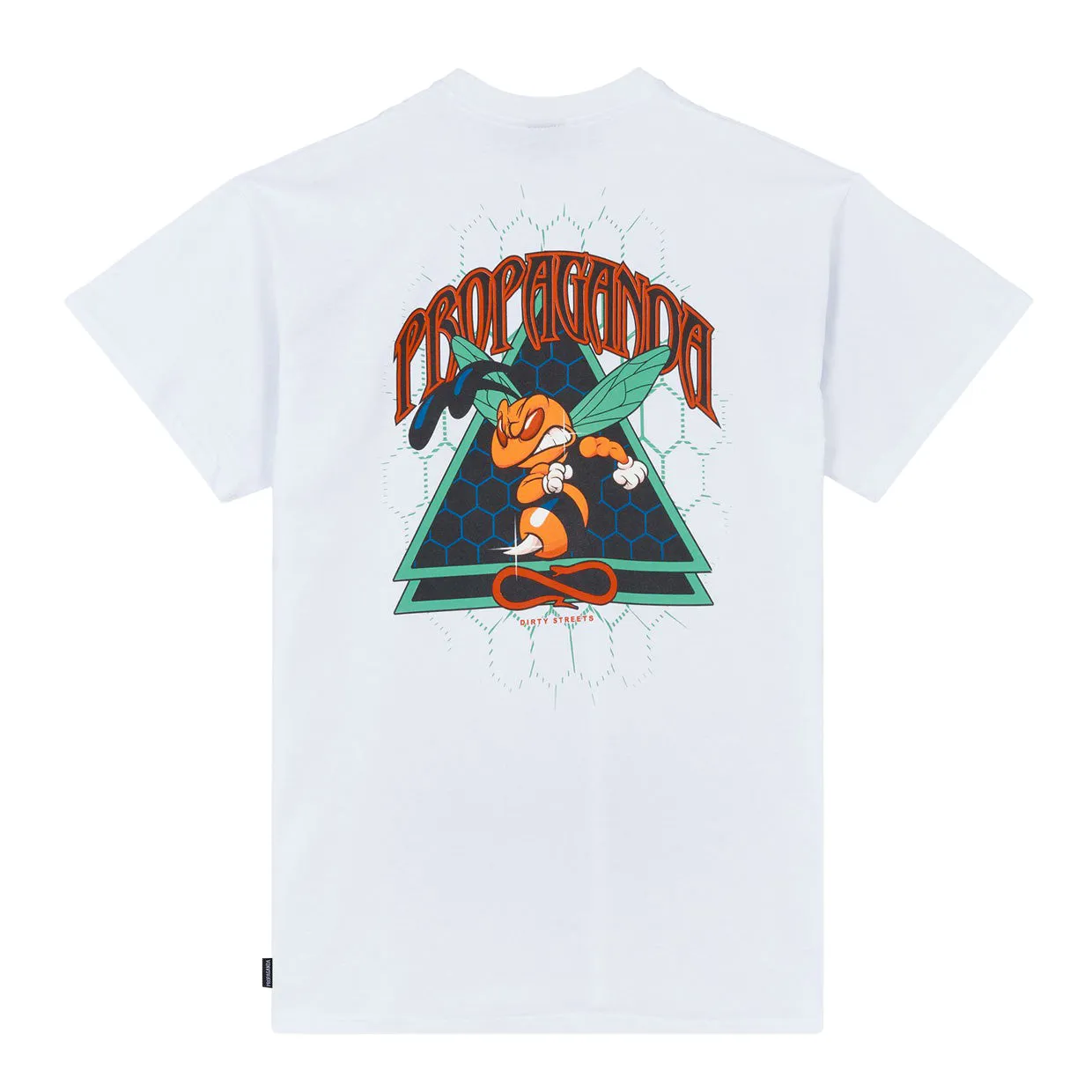 T-shirt Propaganda Triangle Sting Bianco