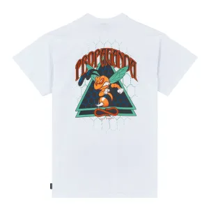 T-shirt Propaganda Triangle Sting Bianco