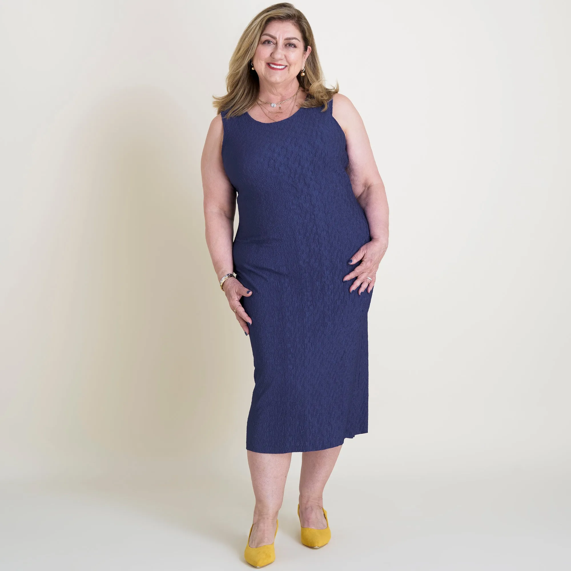 Terra Cadet Blue Sheath Dress