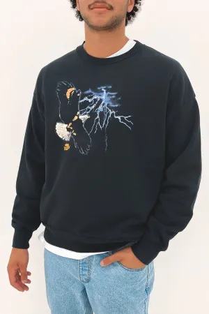 Thrills High Life Slouch Fit Crew Twilight Black