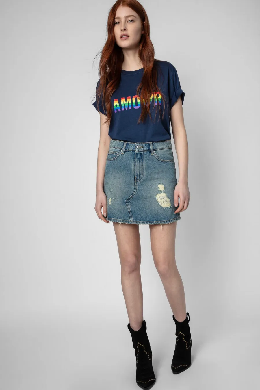 Tommy Amour Wings T-Shirt Blueberry