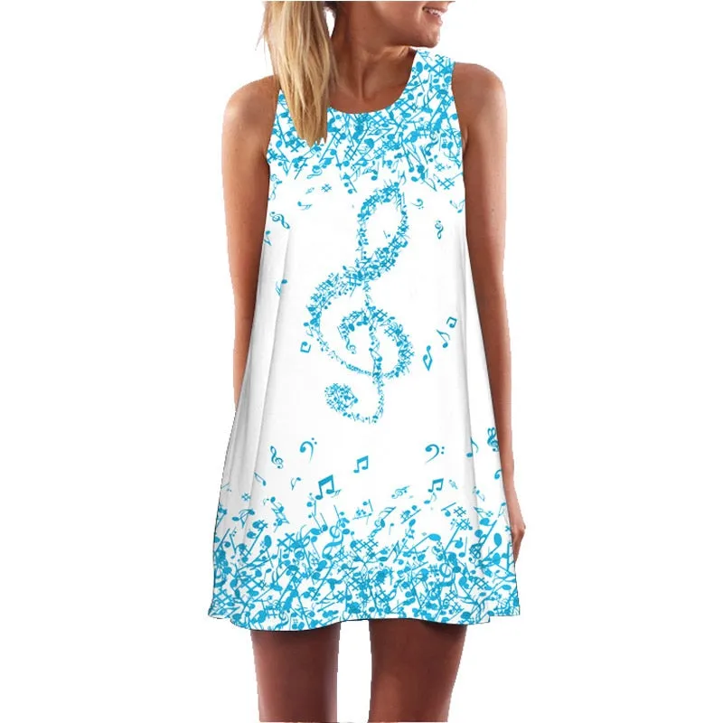 VenusFox Floral Printed Flamingo Mini Dress