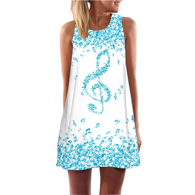 VenusFox Floral Printed Flamingo Mini Dress