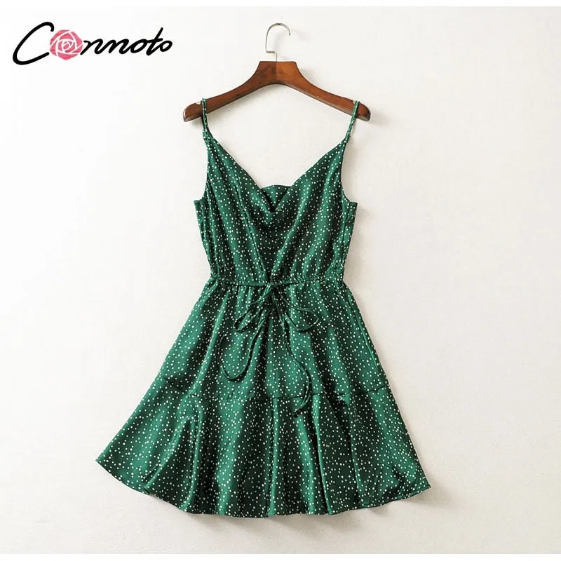 VenusFox Summer Sexy Strap Backless Stain Short Dress