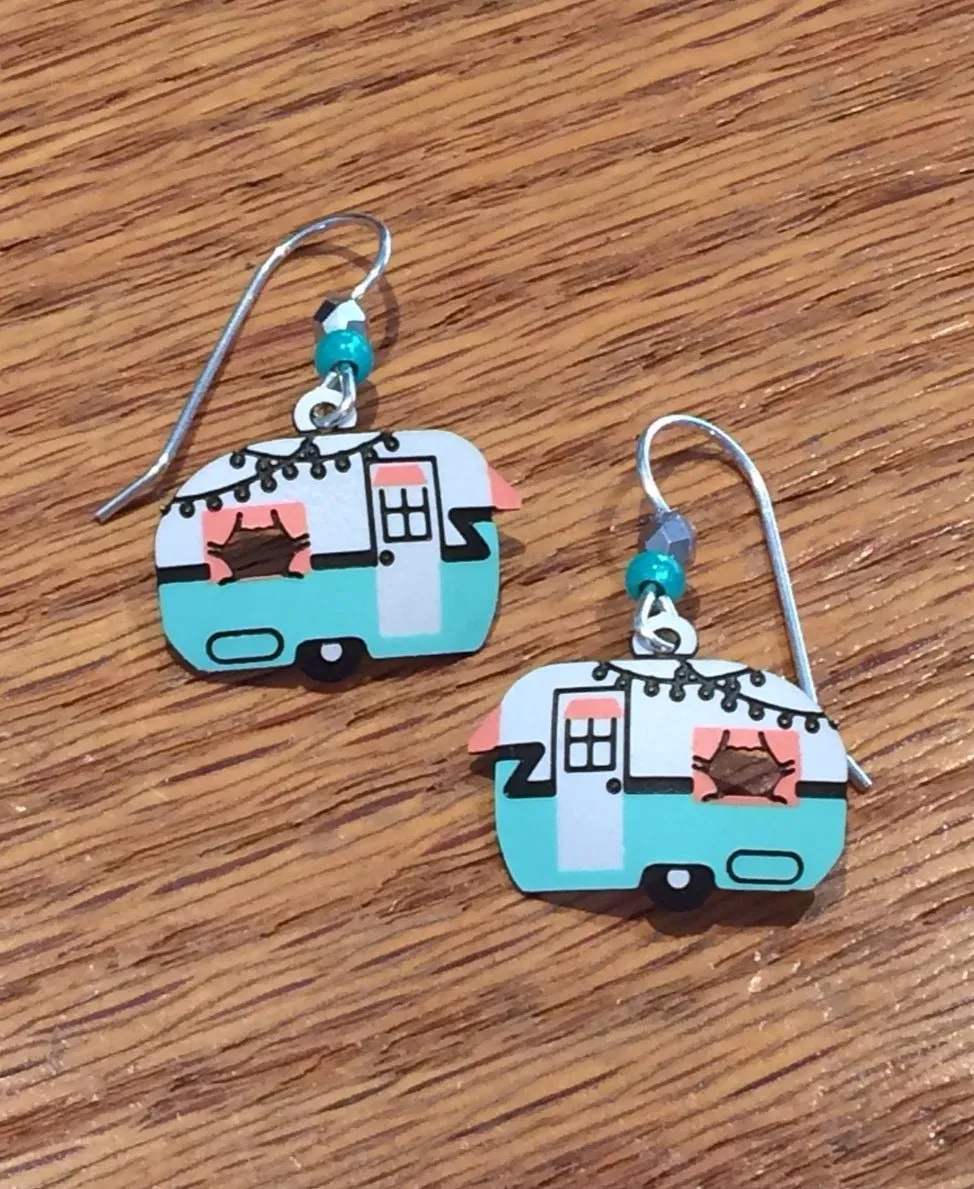 Vintage Camper Earrings by Sienna Sky